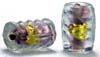 Swirled Pipe Gold foil beads - click here for large view